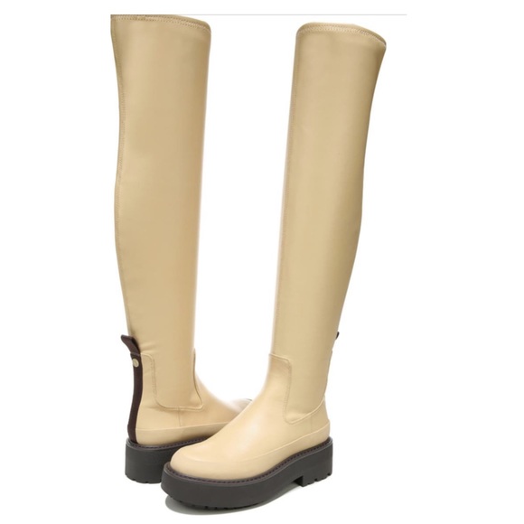 Franco Sarto Womens Janna Crocodile Embossed Over-The-Knee Boots 8 $180.… - Picture 4 of 8